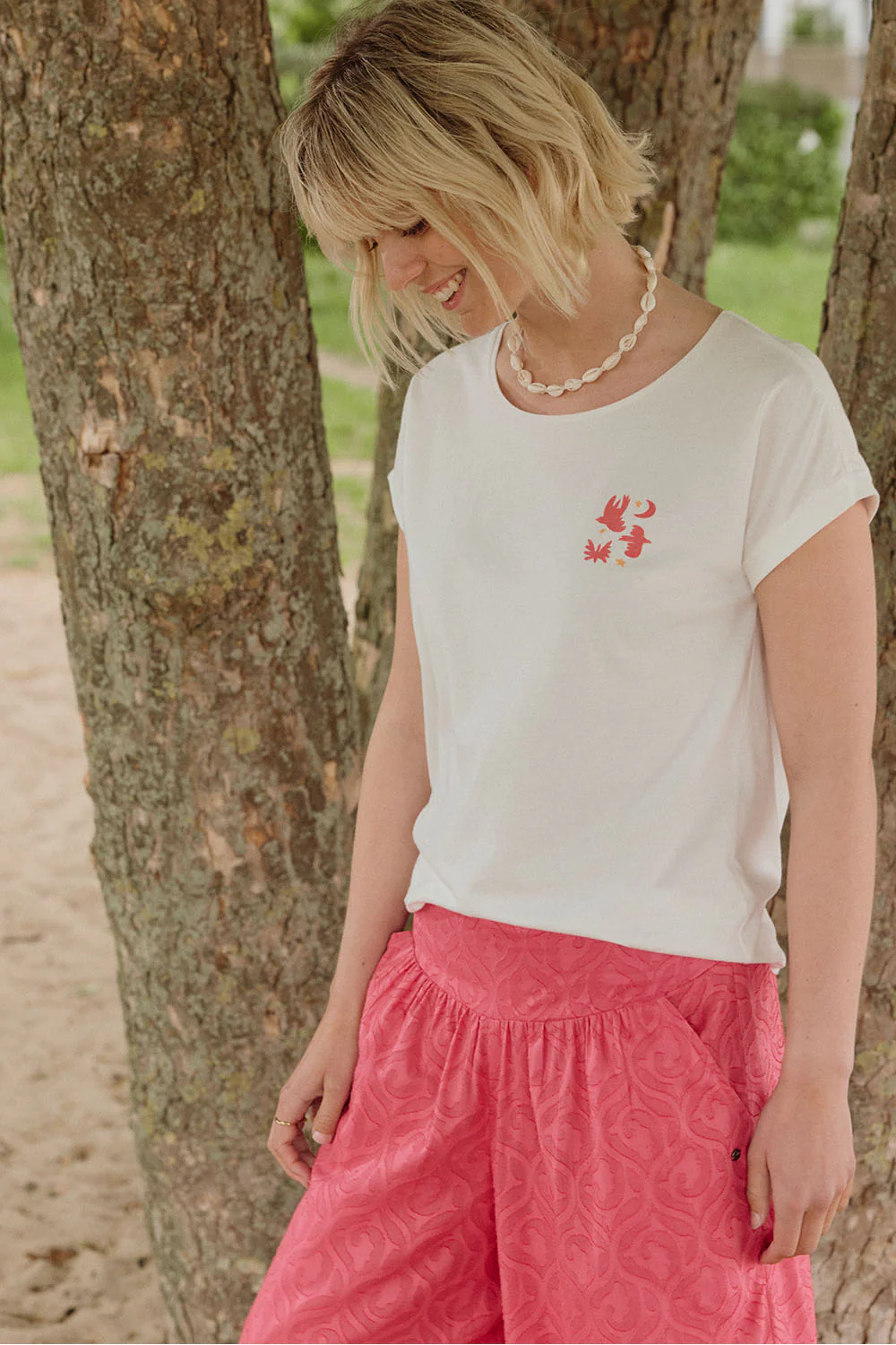 2er-Set Jerseyshirt Theaa aus Bio-Baumwolle