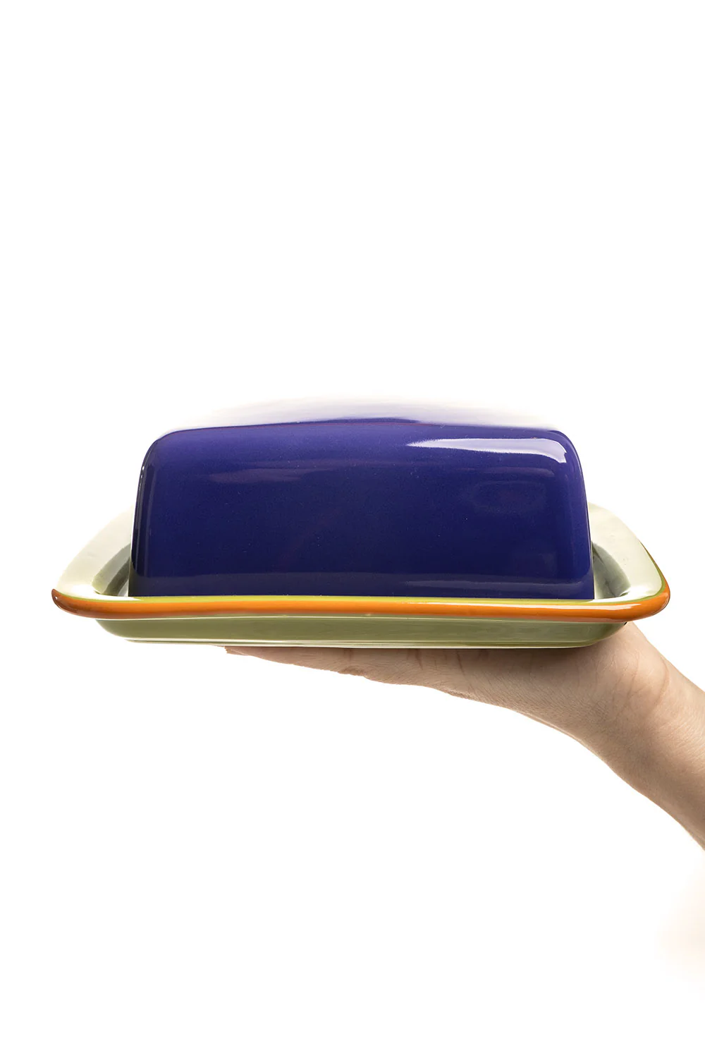 Butterdose COLOURI Blau – Steinzeug - Image 3