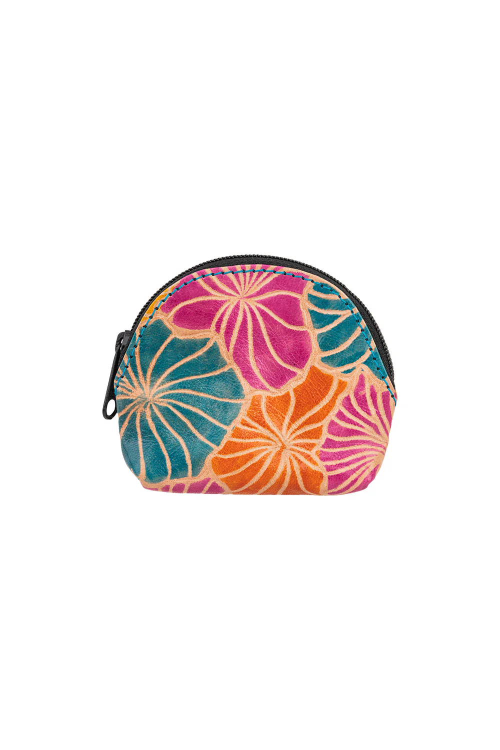 Handgeprägte Geldbörse BLOSSOMS – Leder