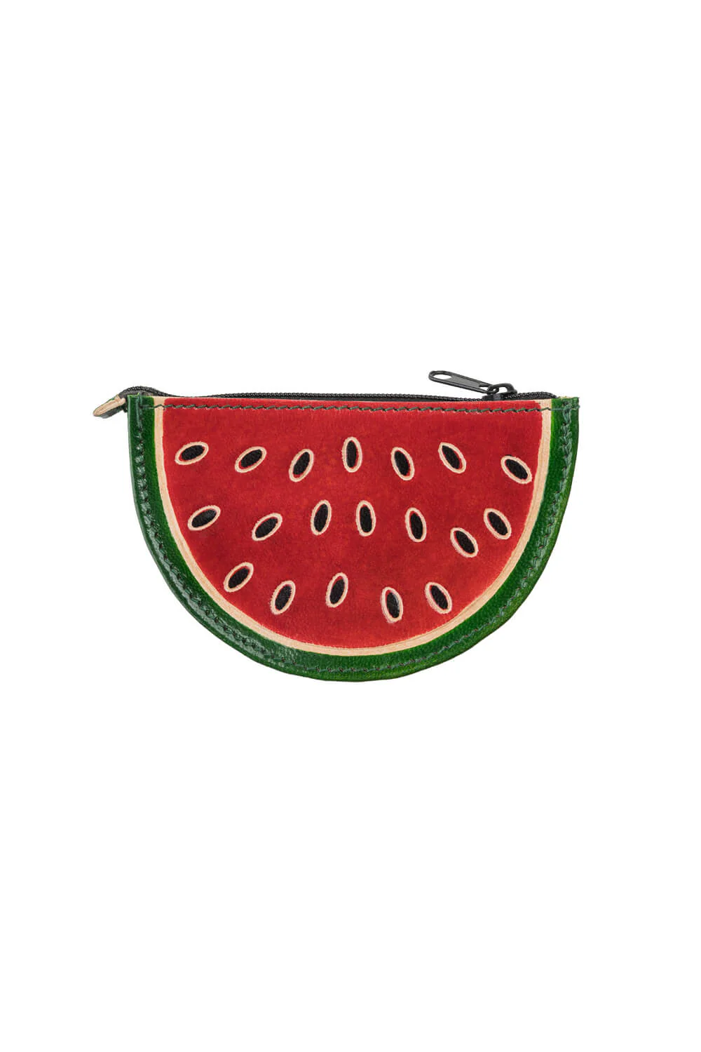 Handgeprägte Geldbörse MELONLI Rot – Leder
