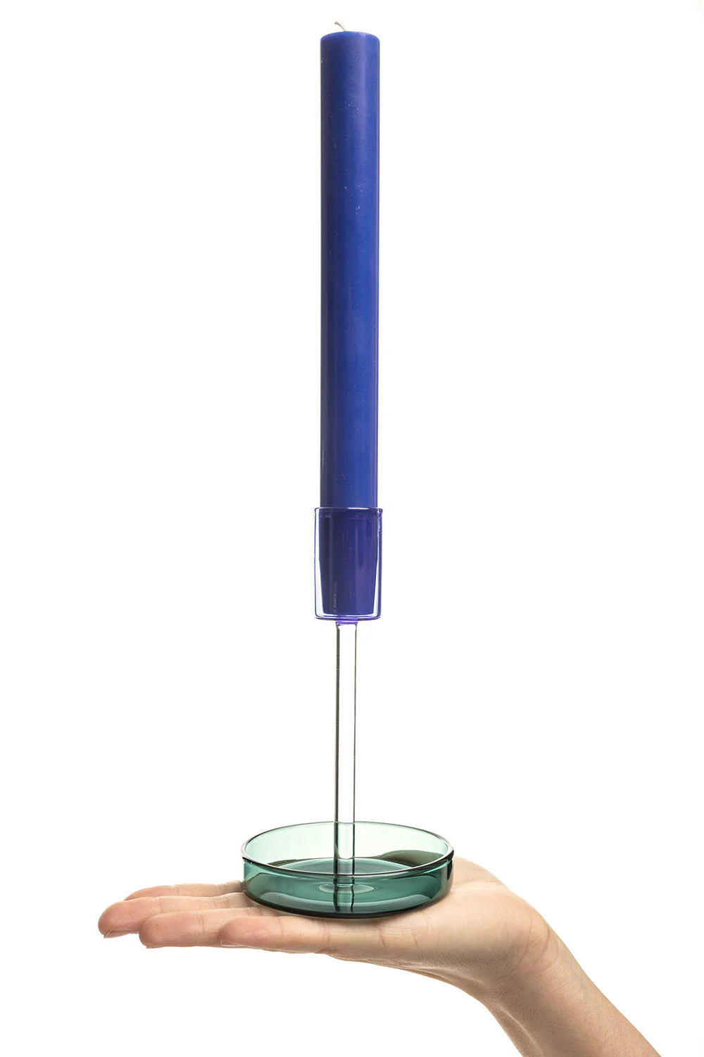 Kerzenhalter RAIINBOW Grün – Borosilikatglas - Image 3