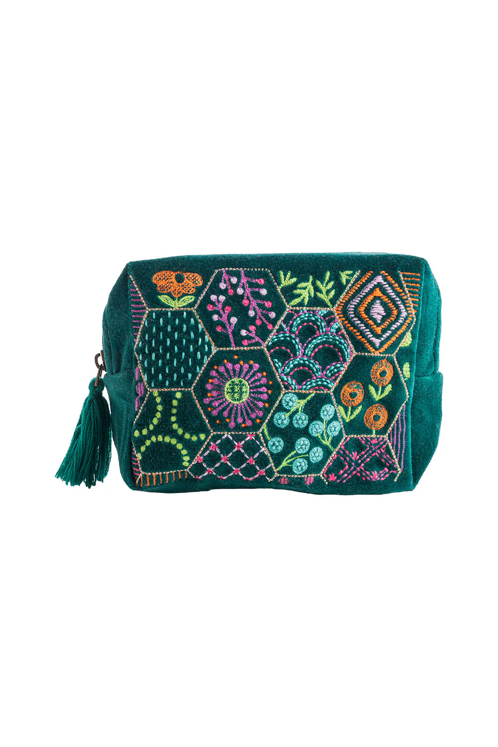 Kosmetiktasche VELVET BLOOM ART (GOTS) - klein