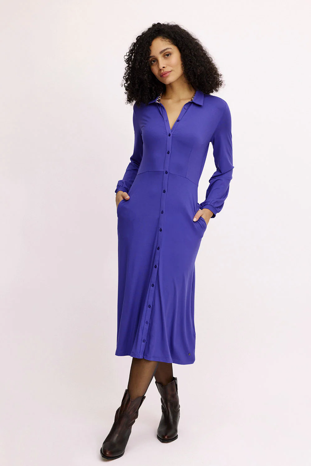 Langes EcoVero™-Kleid - Image 3