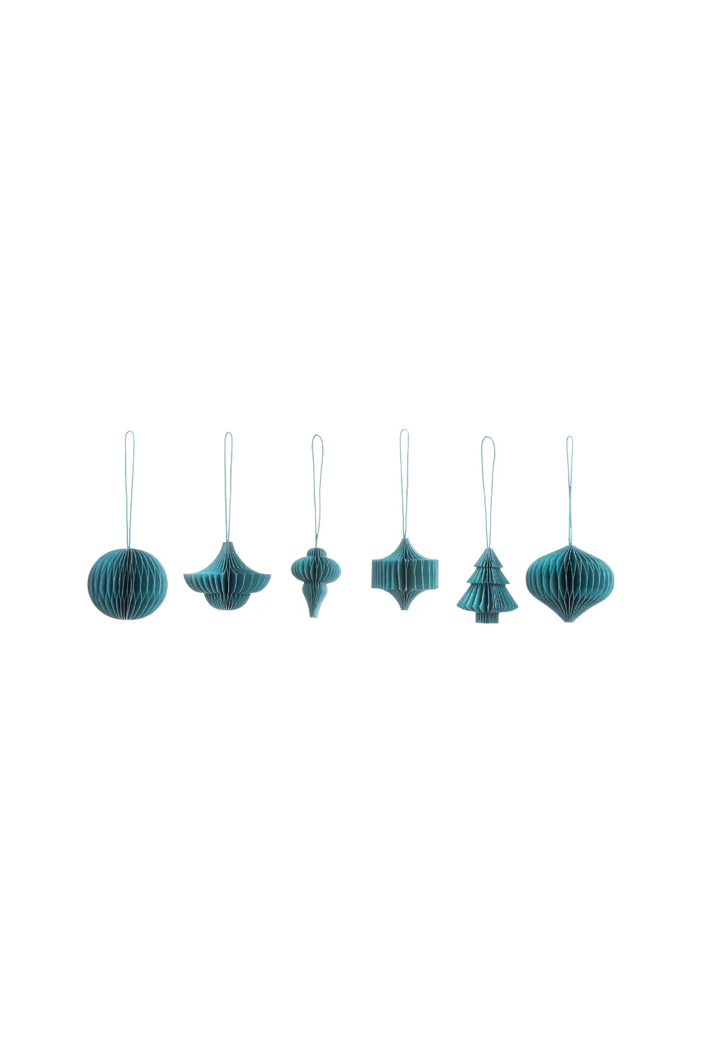 Papieranhänger PETROL PAPERA 6er-Set – FSC-Papier, 6 x 6 cm