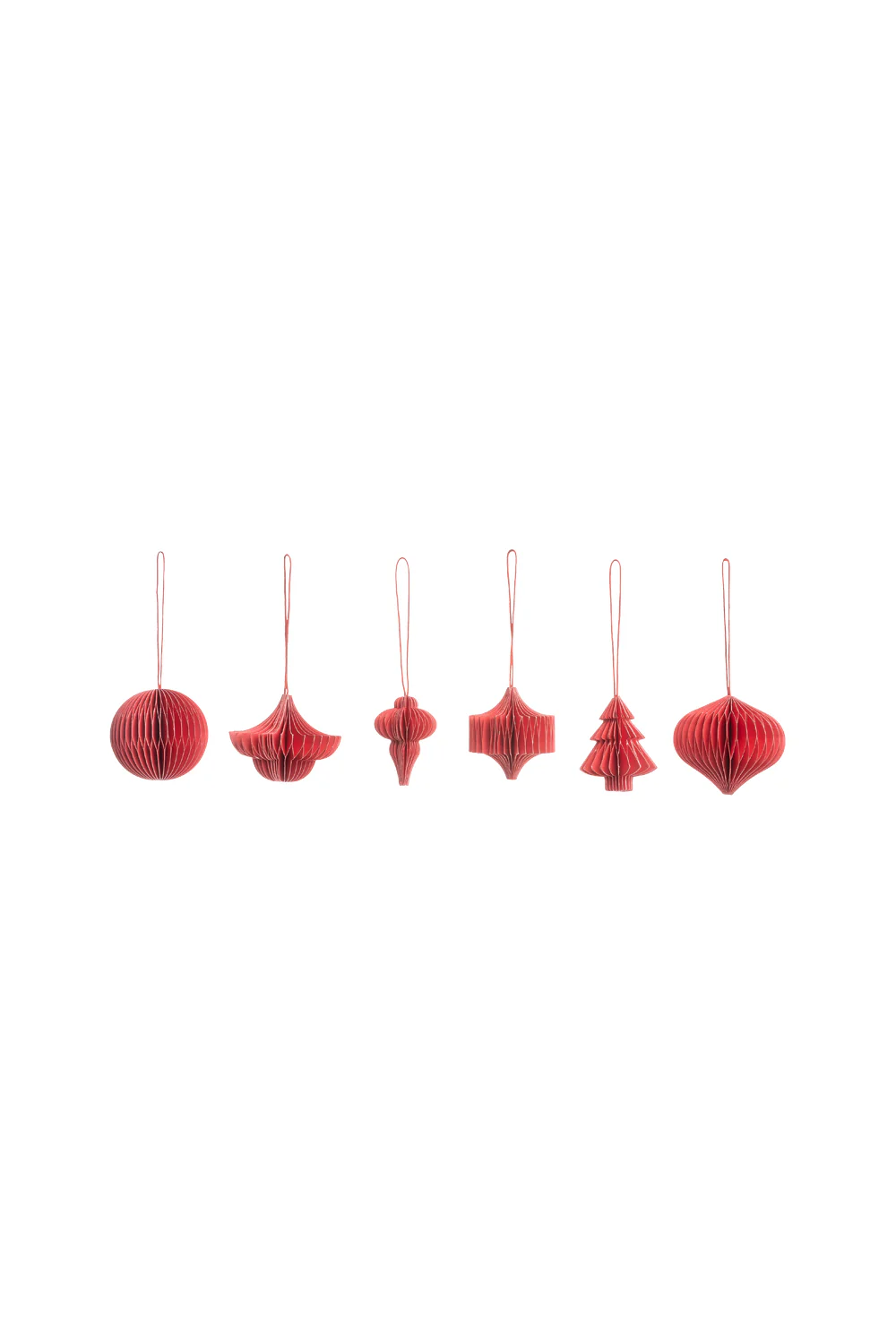 Papieranhänger RED PAPERA 6er-Set – FSC-Papier, 6 x 6 cm