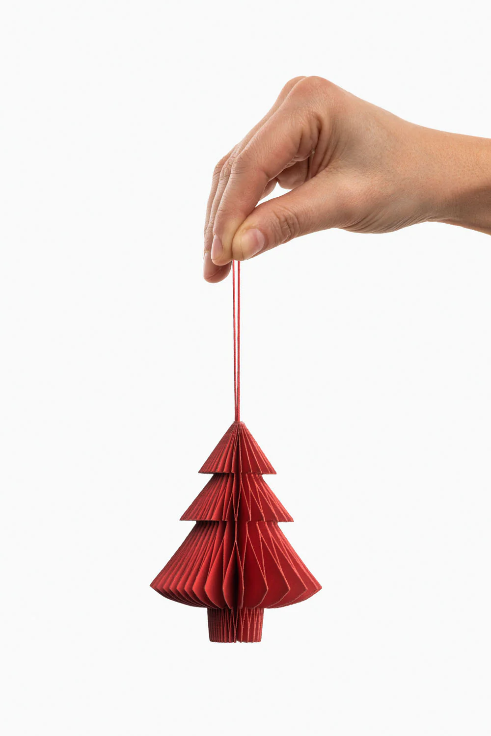 Papieranhänger RED TREE - groß - Image 2