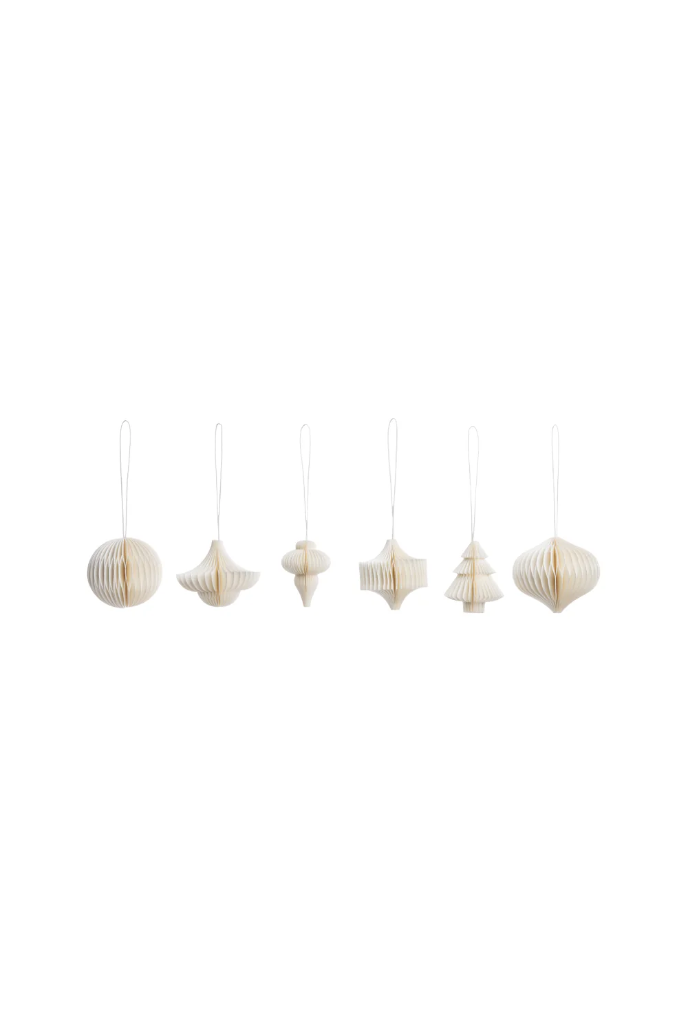 Papieranhänger WHITE PAPERA 6er-Set – FSC-Papier, 6 x 6 cm