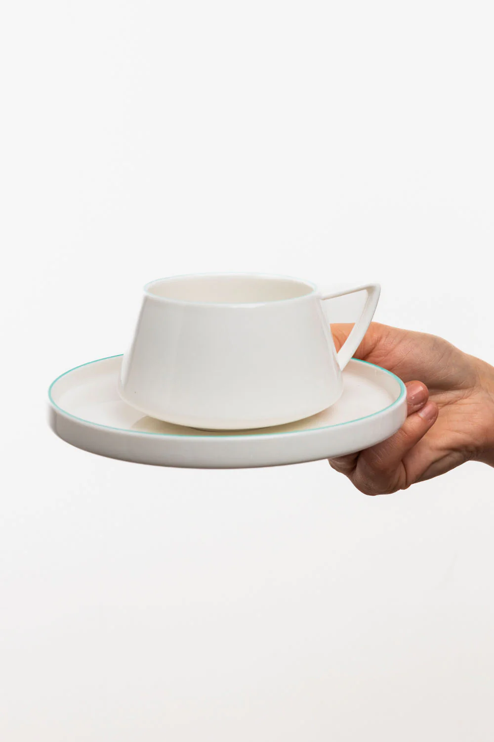 Tasse und Untertasse TINTED GRACE aqua - Image 2