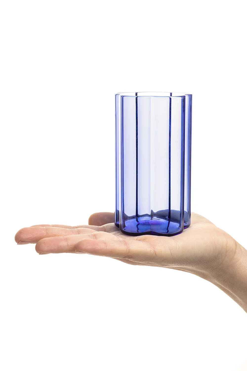 Vase RAIINBOW klein Blau – Borosilikatglas